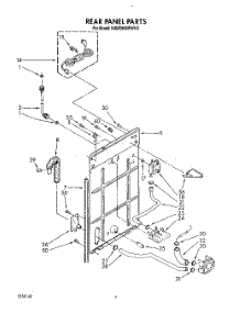 03 - Rear Panel parts for Kitchenaid Washer KAWE860WAL3 from AppliancePartsPros.com