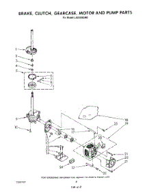 06 - Brake, Clutch, Gearcase, Motor And Pump parts for Whirlpool Washer LA5558XSW0 from AppliancePartsPros.com