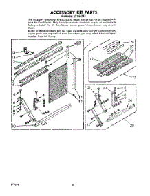 05 - Accessory parts for Whirlpool Air Conditioner AC1854XT0 from AppliancePartsPros.com