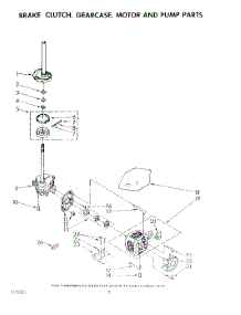 06 - Brake, Gearcase, Motor And Pump parts for Whirlpool Washer LA7001XSW0 from AppliancePartsPros.com