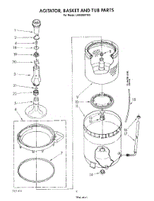 05 - Agitator, Basket And Tub parts for Whirlpool Washer LA6090XTF0 from AppliancePartsPros.com