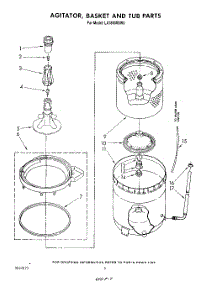 04 - Agitator, Basket And Tub parts for Whirlpool Washer LA7800XSW0 from AppliancePartsPros.com