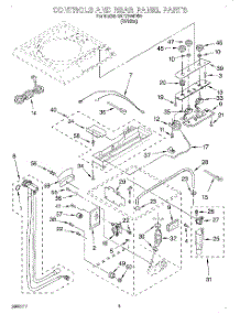 02 - Controls And Rear Panel parts for Whirlpool Washer RAP7244DW0 from AppliancePartsPros.com