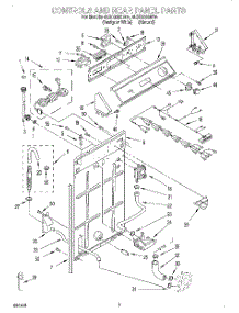 02 - Controls And Rear Panel parts for Whirlpool Washer 4LSC8255BN4 from AppliancePartsPros.com