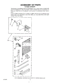 04 - Accessory parts for Whirlpool Air Conditioner ACP552XT0 from AppliancePartsPros.com