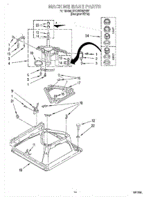09 - Machine Base parts for Whirlpool Washer Dryer Combo BYCWD6274W1 from AppliancePartsPros.com