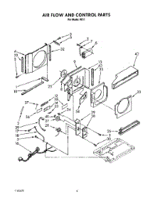 03 - Air Flow And Control parts for Whirlpool Air Conditioner R611 from AppliancePartsPros.com
