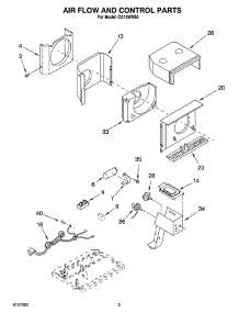 02 - Air Flow And Control Parts parts for Whirlpool Air Conditioner CA12WRS0 from AppliancePartsPros.com