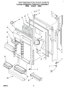 05 - Refrigerator Door parts for Kitchenaid Refrigerator KTRS22QDAL01 from AppliancePartsPros.com