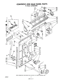 03 - Controls And Rear Panel parts for Whirlpool Washer LA7450XMW0 from AppliancePartsPros.com