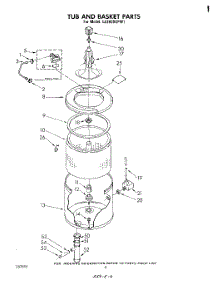 04 - Tub And Basket parts for Whirlpool Washer LA3800XPW1 from AppliancePartsPros.com