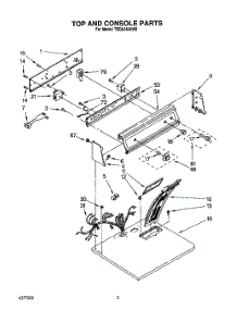 02 - Section parts for Whirlpool Dryer TEDL640AN0 from AppliancePartsPros.com