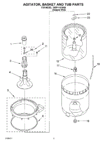 03 - Agitator, Basket And Tub Parts parts for Whirlpool Washer 7MBP11973MQ0 from AppliancePartsPros.com