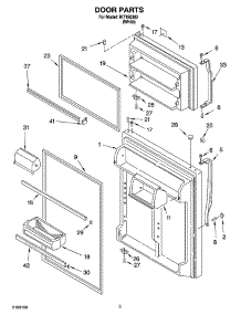 02 - Door Parts parts for Whirlpool Refrigerator IKT195302 from AppliancePartsPros.com