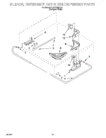 11 - Bleach, Detergent And Rinse Dispenser parts for Whirlpool Washer 6LSC9245HQ0 from AppliancePartsPros.com