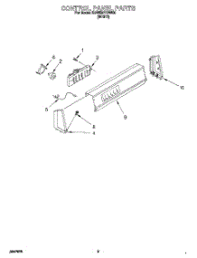 05 - Control Panel parts for Kitchenaid Washer KAWE977DWH0 from AppliancePartsPros.com