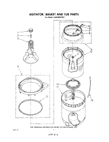 04 - Agitator, Basket And Tub parts for Whirlpool Washer LA5430XPW3 from AppliancePartsPros.com