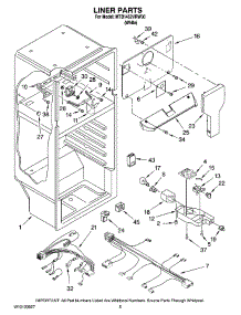 03 - Liner Parts parts for Maytag Refrigerator MTB1452VRW00 from AppliancePartsPros.com