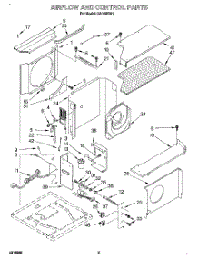 02 - Airflow And Control parts for Whirlpool Air Conditioner CA18WC51 from AppliancePartsPros.com