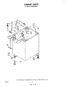 04 - Cabinet parts for Whirlpool Washer LA6800XKW1 from AppliancePartsPros.com