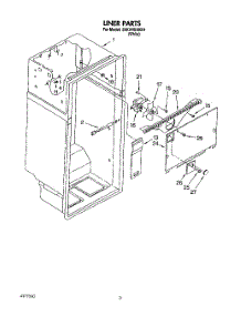 02 - Liner parts for Whirlpool Refrigerator 3XKVN510001 from AppliancePartsPros.com