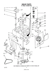 03 - Drive parts for Whirlpool Washer LA6380XPW0 from AppliancePartsPros.com