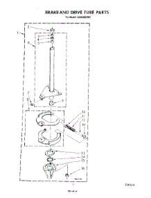 09 - Brake And Drive Tube parts for Whirlpool Washer LA8800XSW1 from AppliancePartsPros.com