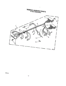 09 - Wiring Harness parts for Kitchenaid Washer KAWE842WAL2 from AppliancePartsPros.com