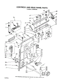 03 - Controls And Rear Panel parts for Whirlpool Washer LA5300XPW4 from AppliancePartsPros.com