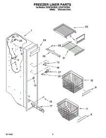 04 - Freezer Liner Parts parts for Whirlpool Refrigerator ID5GFGXRS02 from AppliancePartsPros.com