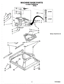 05 - Machine Base Parts parts for Whirlpool Washer CAWS522TQ0 from AppliancePartsPros.com