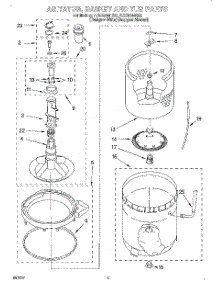 03 - Agitator, Basket And Tub parts for Whirlpool Washer 7LSC8244HZ0 from AppliancePartsPros.com