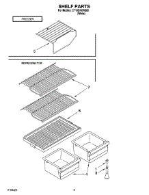 05 - Shelf Parts, Optional Parts parts for Whirlpool Refrigerator CT16SKXRQ00 from AppliancePartsPros.com