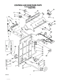 02 - Controls And Rear Panel parts for Whirlpool Washer 6LSP8255BQ3 from AppliancePartsPros.com