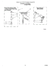 09 - Water System parts for Whirlpool Washer 3LSC8255DQ0 from AppliancePartsPros.com