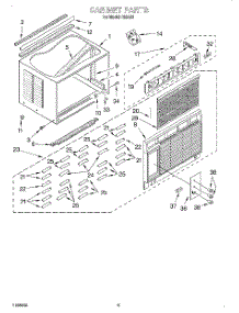 04 - Cabinet parts for Whirlpool Air Conditioner R243B from AppliancePartsPros.com