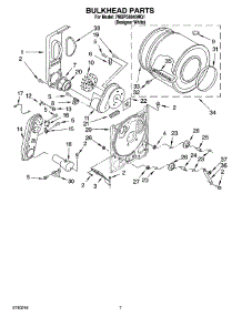 04 - Bulkhead Parts parts for Whirlpool Dryer 7MBPS8843MQ1 from AppliancePartsPros.com