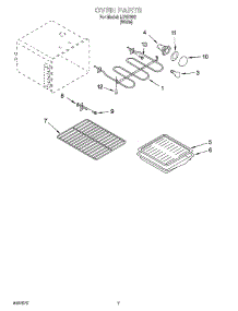 05 - Oven Parts parts for Whirlpool Range IJP87802 from AppliancePartsPros.com