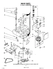 04 - Drive parts for Whirlpool Washer LA3800XMW0 from AppliancePartsPros.com