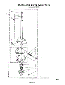 09 - Brake And Drive Tube parts for Whirlpool Washer LA7700XPW4 from AppliancePartsPros.com