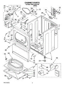 02 - Cabinet Parts parts for Whirlpool Dryer MDE17CSAYW0 from AppliancePartsPros.com