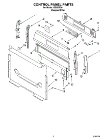 02 - Control Panel Parts parts for Whirlpool Range IGS325RQ0 from AppliancePartsPros.com