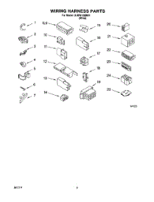 07 - Wiring Harness parts for Whirlpool Washer 3LBR5132BW1 from AppliancePartsPros.com