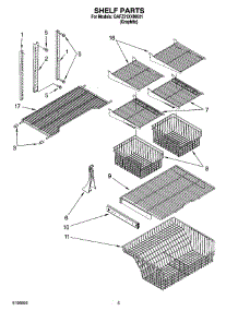 03 - Shelf Parts parts for Whirlpool Refrigerator GAFZ21XXMK01 from AppliancePartsPros.com