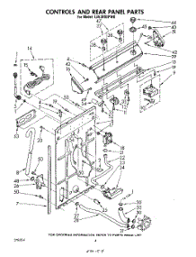 03 - Controls And Rear Panel parts for Whirlpool Washer LA5300XPW0 from AppliancePartsPros.com