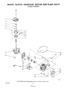 06 - Brake, Clutch, Gearcase, Motor And Pump parts for Whirlpool Washer LA5460XSW1 from AppliancePartsPros.com