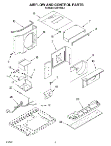 02 - Air Flow And Control Parts parts for Whirlpool Air Conditioner CAR10RSL1 from AppliancePartsPros.com