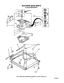 08 - Machine Base parts for Kitchenaid Washer KAWE742WAL1 from AppliancePartsPros.com