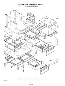 04 - Refrigerator Shelf parts for Kitchenaid Refrigerator KTRF22MSALY0 from AppliancePartsPros.com