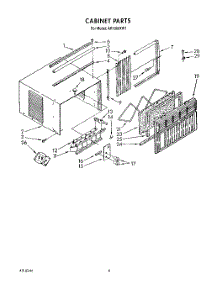 04 - Cabinet parts for Whirlpool Air Conditioner AR1000XW1 from AppliancePartsPros.com